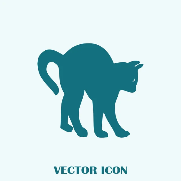 Силуэт Кошки Векторная Иллюстрация — стоковый вектор