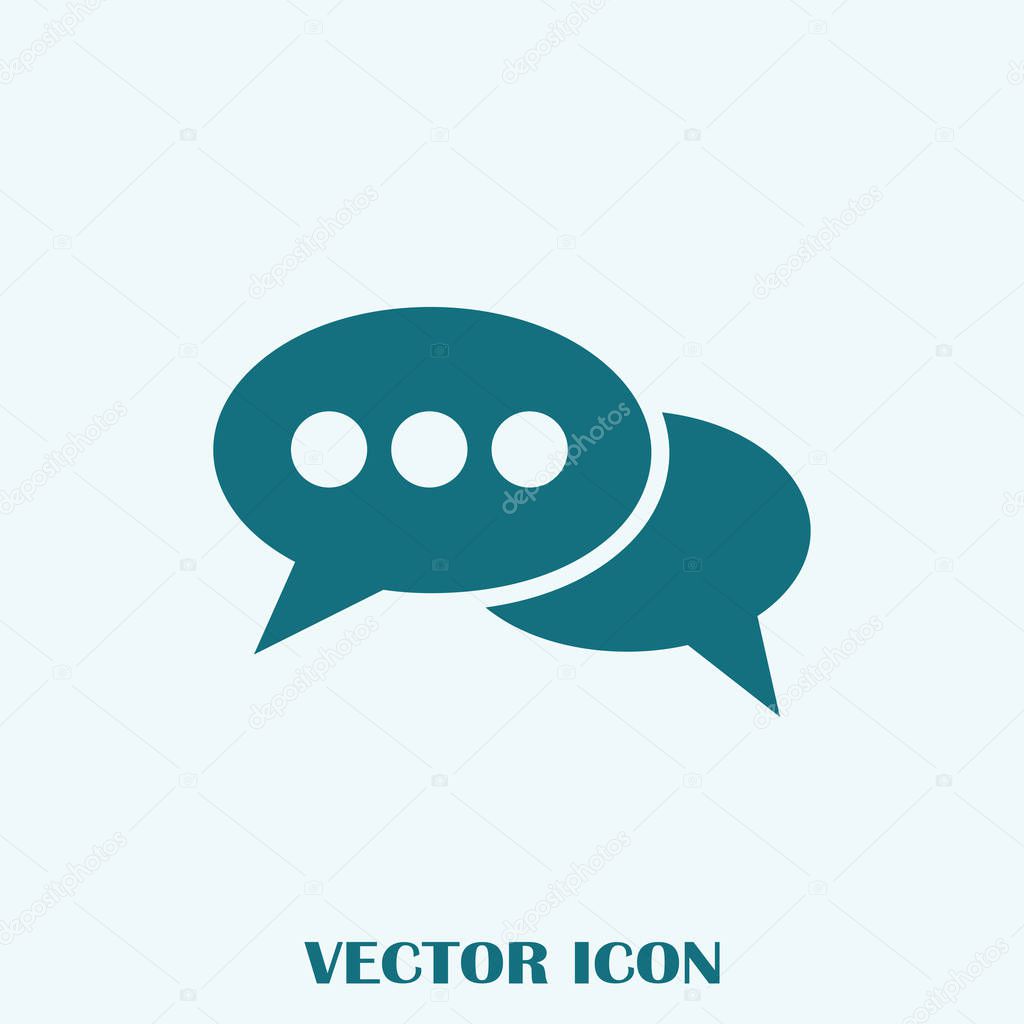 chat sign vector icon