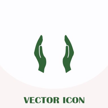 eller simge vektör, düz tasarım en iyi vektör simgesi