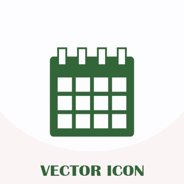 Takvim izole düz Web telefon simgesini