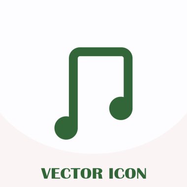 vektör müzik Not simgesi