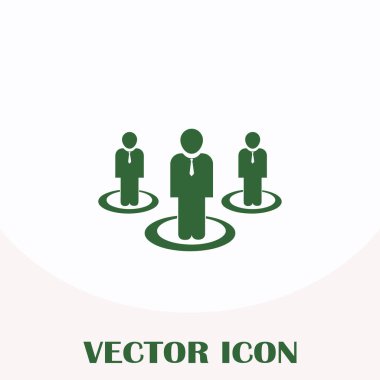 Grup insanlar vektör simgesi