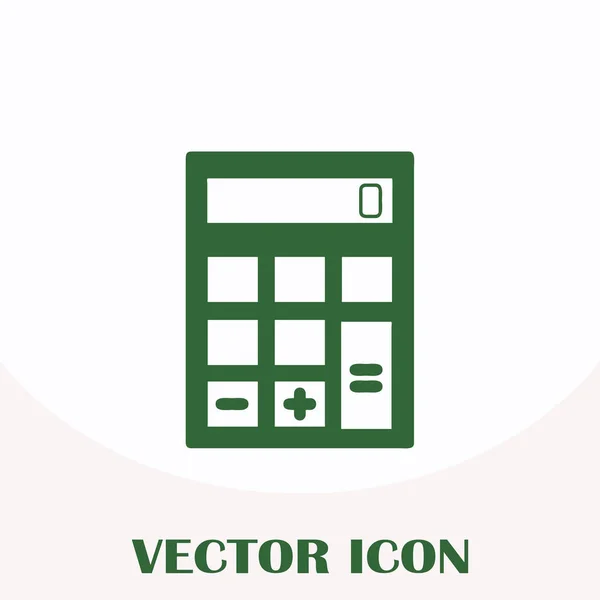 Значок калькулятора, векторная иллюстрация. стиль плоского дизайна. — стоковый вектор