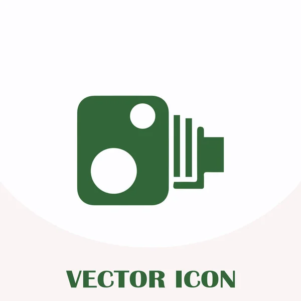 Ikon web kamera video - Stok Vektor