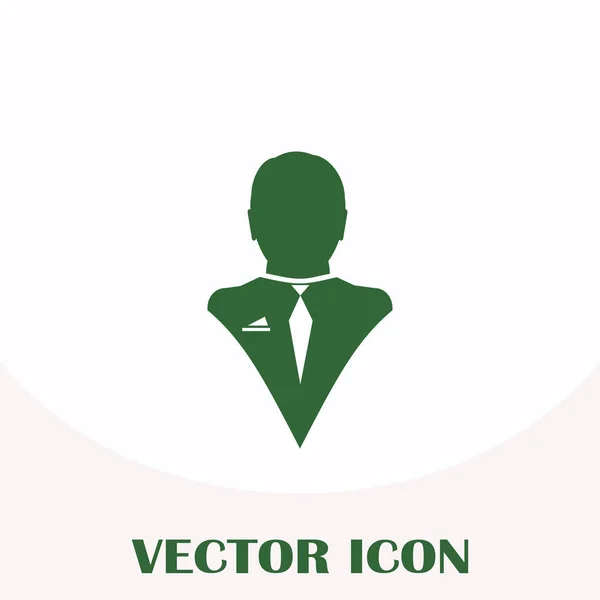 Forretningsmand vektor web ikon – Stock-vektor