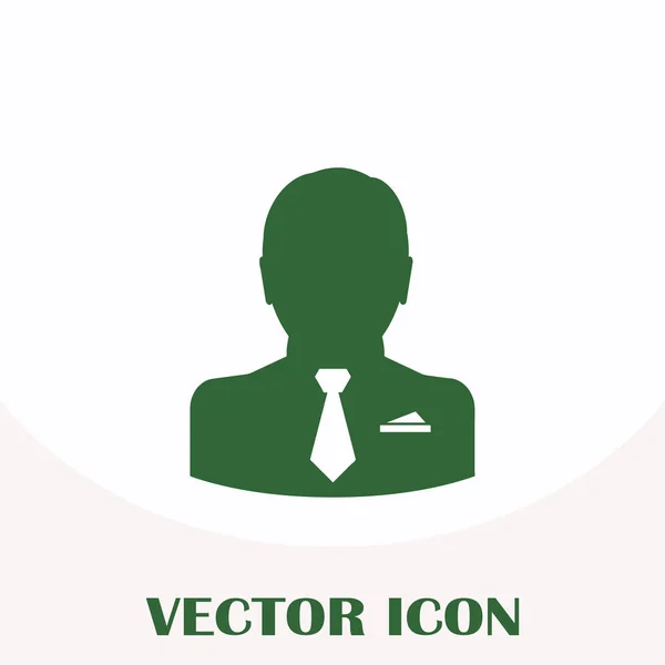 Geschäftsmann Vektor Web-Ikone — Stockvektor