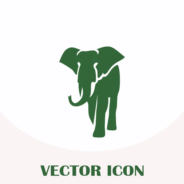 Elefante vector web icono — Vector de stock