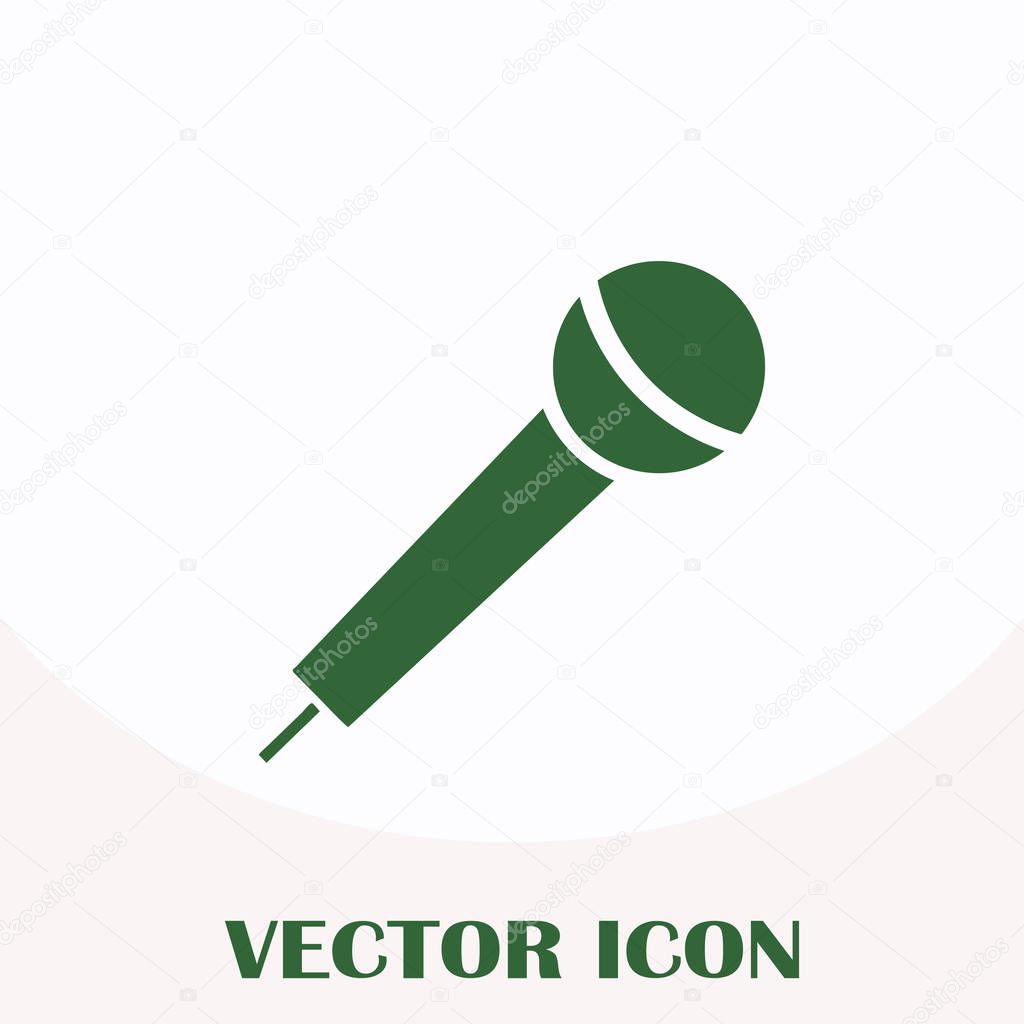 Microphone icon vector, Voice recorder, Interview, karaoke