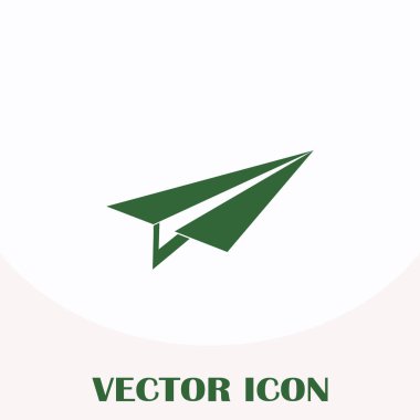 Uçak simge vektör, katı logo illüstrasyon, sembol