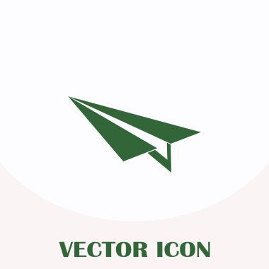 Uçak simge vektör, katı logo illüstrasyon, sembol