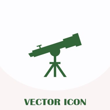 Teleskop web vektör simgesi