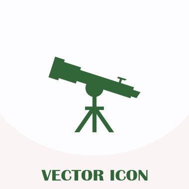 Teleskop web vektör simgesi