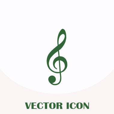 düz müzik treblekey simgesi