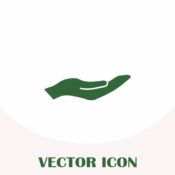 Mains icône vecteur, design plat meilleure icône vectorielle — Image vectorielle