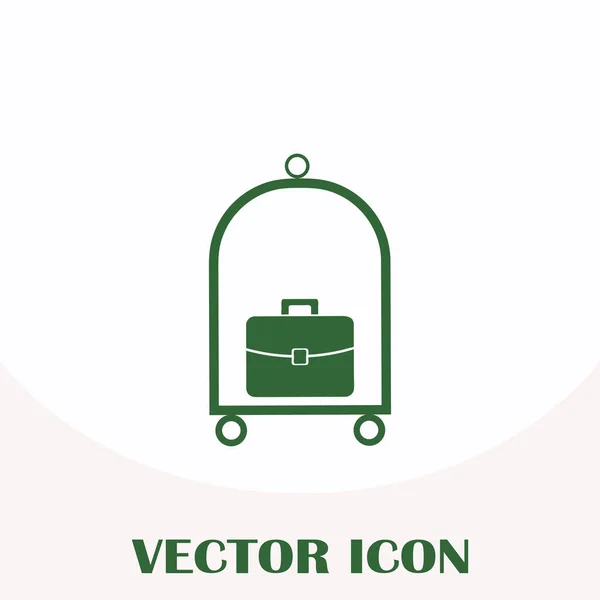 Luggage vector web Icon. — Stock Vector
