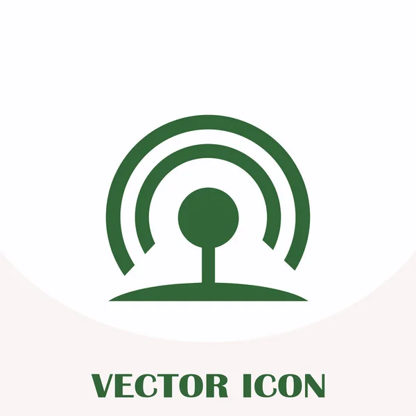 Wifi-Icon-Vektor, drahtloses Internet-Zeichen, flacher Stil für Grafik- und Webdesign — Stockvektor