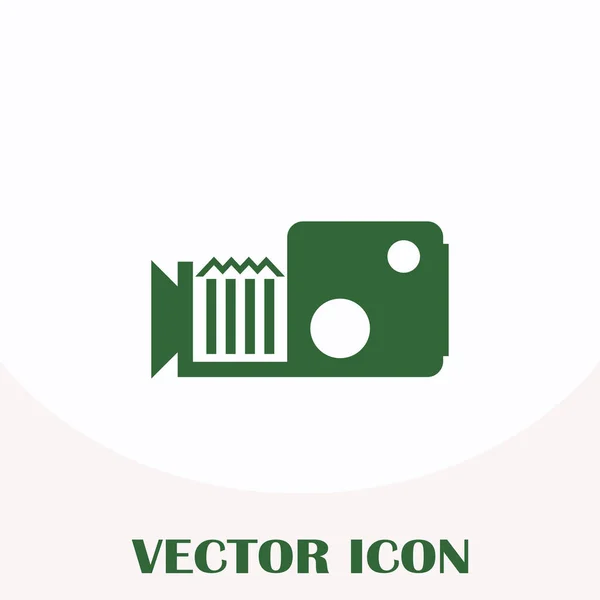 Video camera web icon — Stock Vector