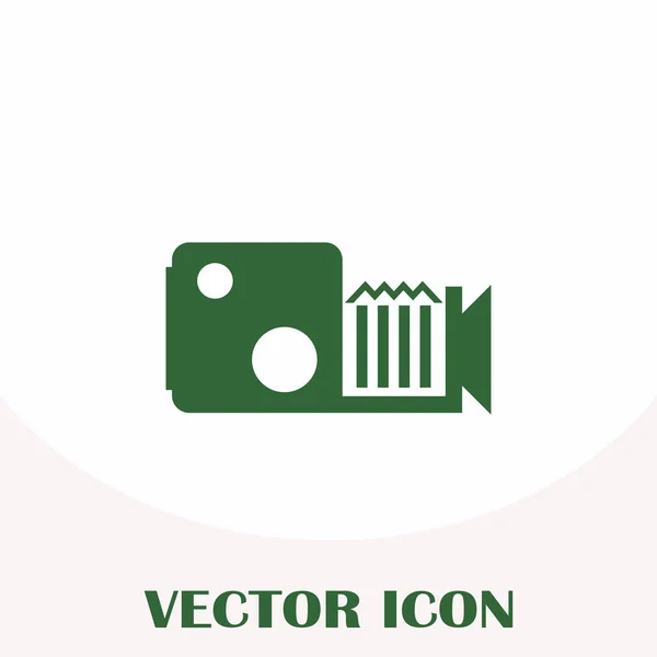 Icône web caméra vidéo — Image vectorielle