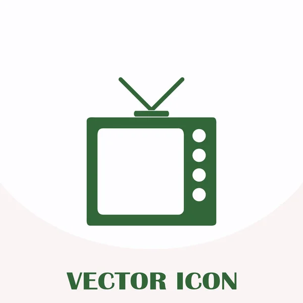 Icône TV dans un style plat à la mode. Symbole de télévision pour la conception de votre site Web, logo, application, interface utilisateur. Illustration vectorielle, EPS10 . — Image vectorielle