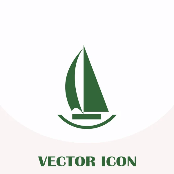 Vector sail boat Icon — Stock Vector