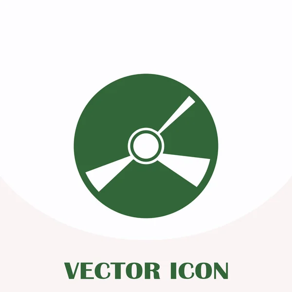 Cd icon flat vector — Stock Vector