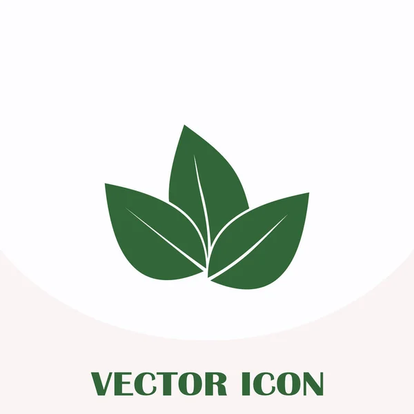 Illustration vectorielle icône feuille — Image vectorielle