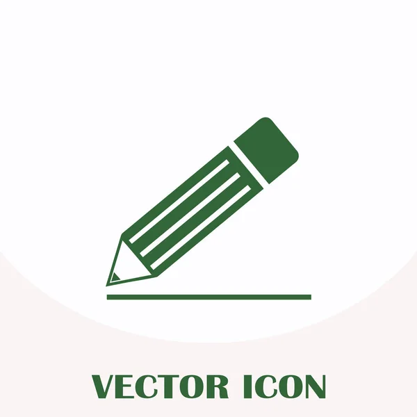 Icona a matita, illustrazione vettoriale — Vettoriale Stock