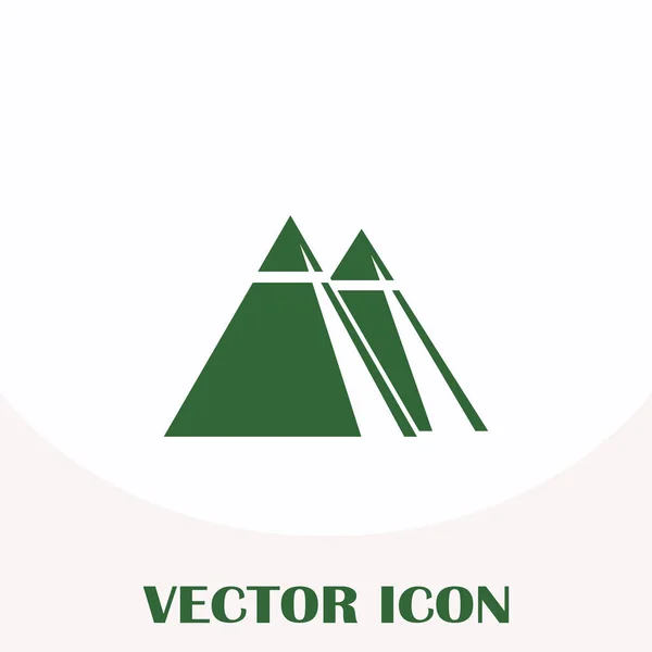 Ícone web vector pirâmide — Vetor de Stock