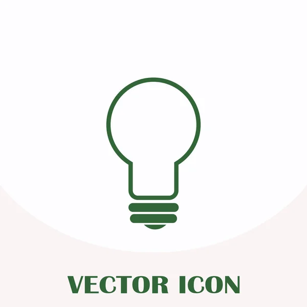 Icono de lámpara vector plano — Vector de stock