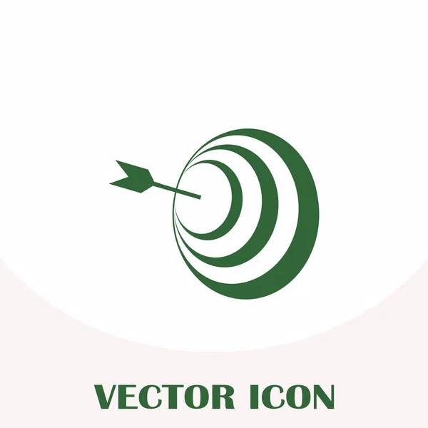 Icône cible, illustration vectorielle pour la conception web — Image vectorielle