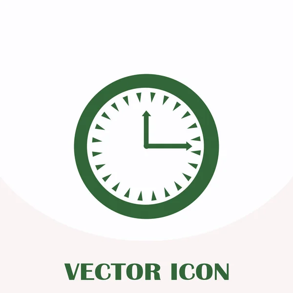 Часы, значок вектора времени — стоковый вектор