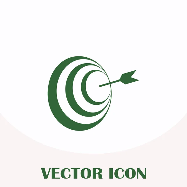 Zielsymbol, Vektorillustration für Webdesign — Stockvektor