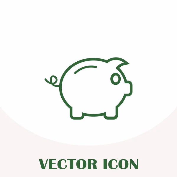 Icono de alcancía. Pictografía de moneybox — Vector de stock
