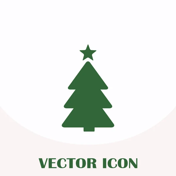 Vector simple árbol de navidad tarjeta de año nuevo original — Vector de stock