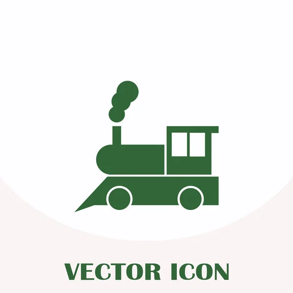 증기 기관차입니다. 오래 된 철도 웹 아이콘 — 스톡 벡터