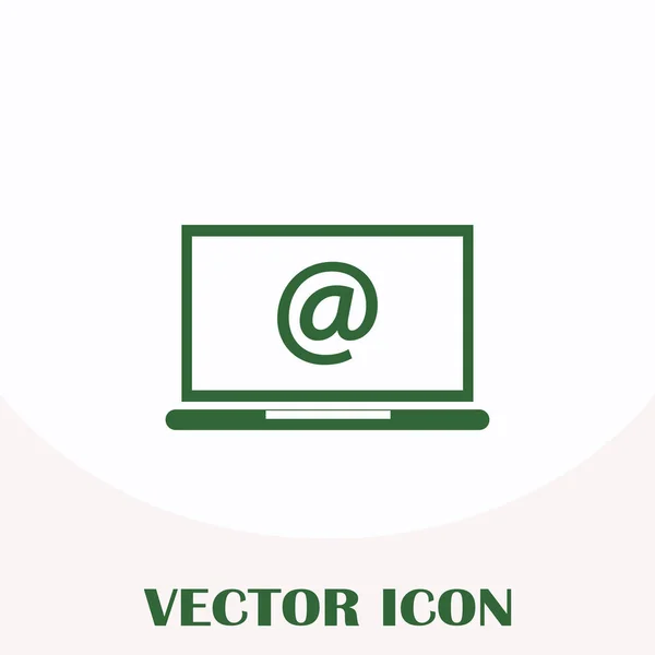 E-Mail im Laptop-Symbol — Stockvektor