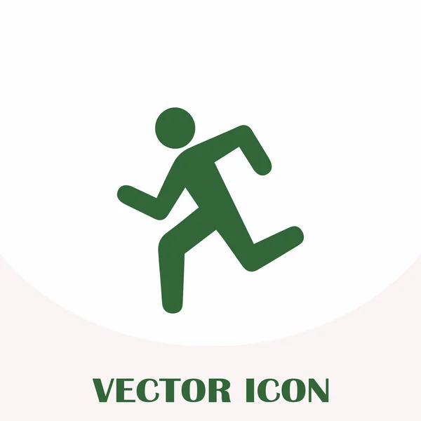 Iconos deportivos de verano. hombre corriendo — Vector de stock