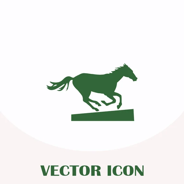Futó ló vektorsziluettje — Stock Vector