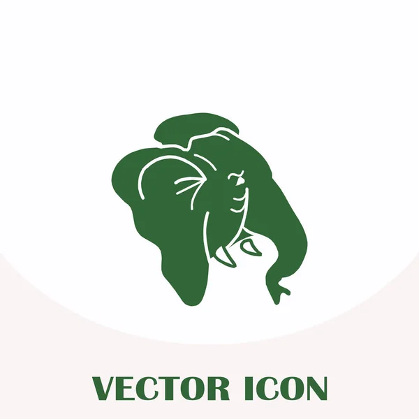 Icône web vectoriel éléphant — Image vectorielle