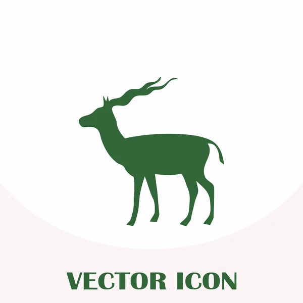 Silueta vectorial de la gacela — Vector de stock