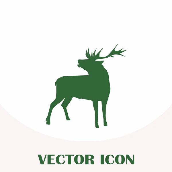 Venado vector web icono — Vector de stock