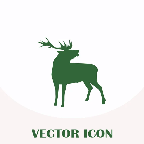 Icône web vectoriel cerf — Image vectorielle
