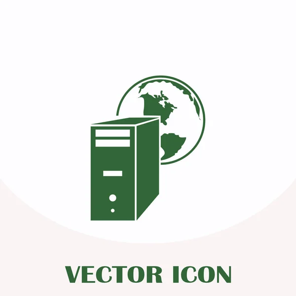 Style vectoriel icône ordinateur — Image vectorielle