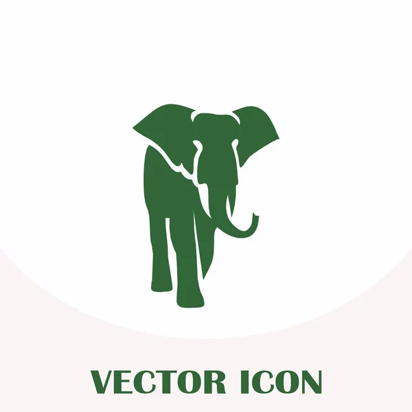 Ícone web do vetor de elefante Vetores De Stock Royalty-Free