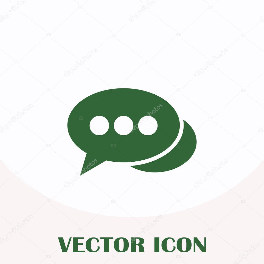 Chat Icon in trendy flat style isolated on a background. Speech bubble symbol for your web site design