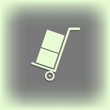 Bagaj simgesi. Web vektör stili.