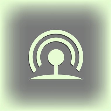 Düz simgesi RSS. vektör çizim