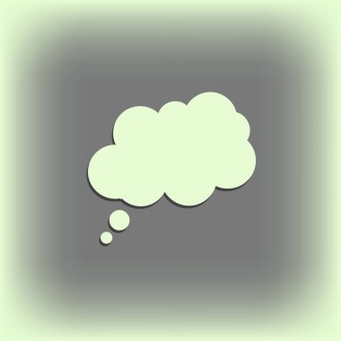 sohbet bulut iletişim simgesi, vektör çizim.