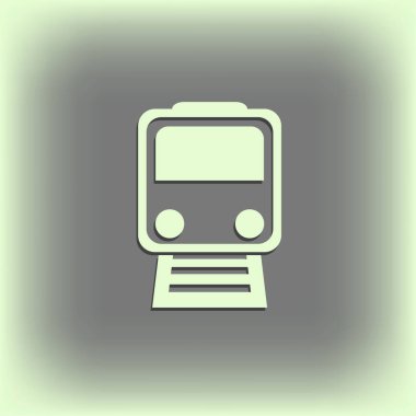 Tren simgesi. Web tasarım stili.