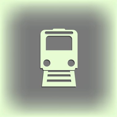 Tren simgesi. Web tasarım stili.